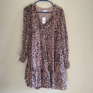 NWT, mittoshop long sleeve mini dress, Size Small